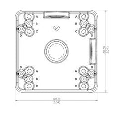 Verkada Square Junction Box (ACC-MNT-SJBOX-1)