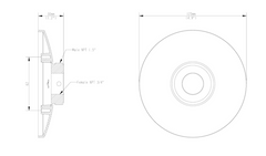 Verkada Mini Pendant Cap Mount (ACC-MNT-MPEND-1)