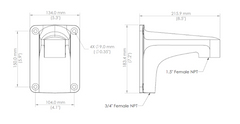 Verkada Large Arm Mount for PTX  (ACC-MNT-XLARM-1)