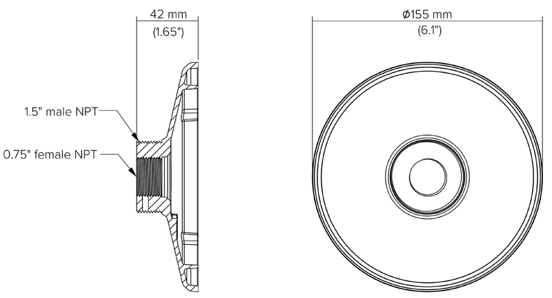 Verkada Pendant Cap Mount for D30 / D50 (ACC-MNT-1)