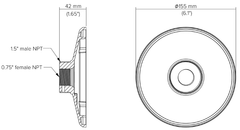 Verkada Pendant Cap Mount for D30 / D50 (ACC-MNT-1)